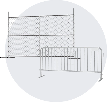 steel barricades
