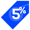 5 de desconto